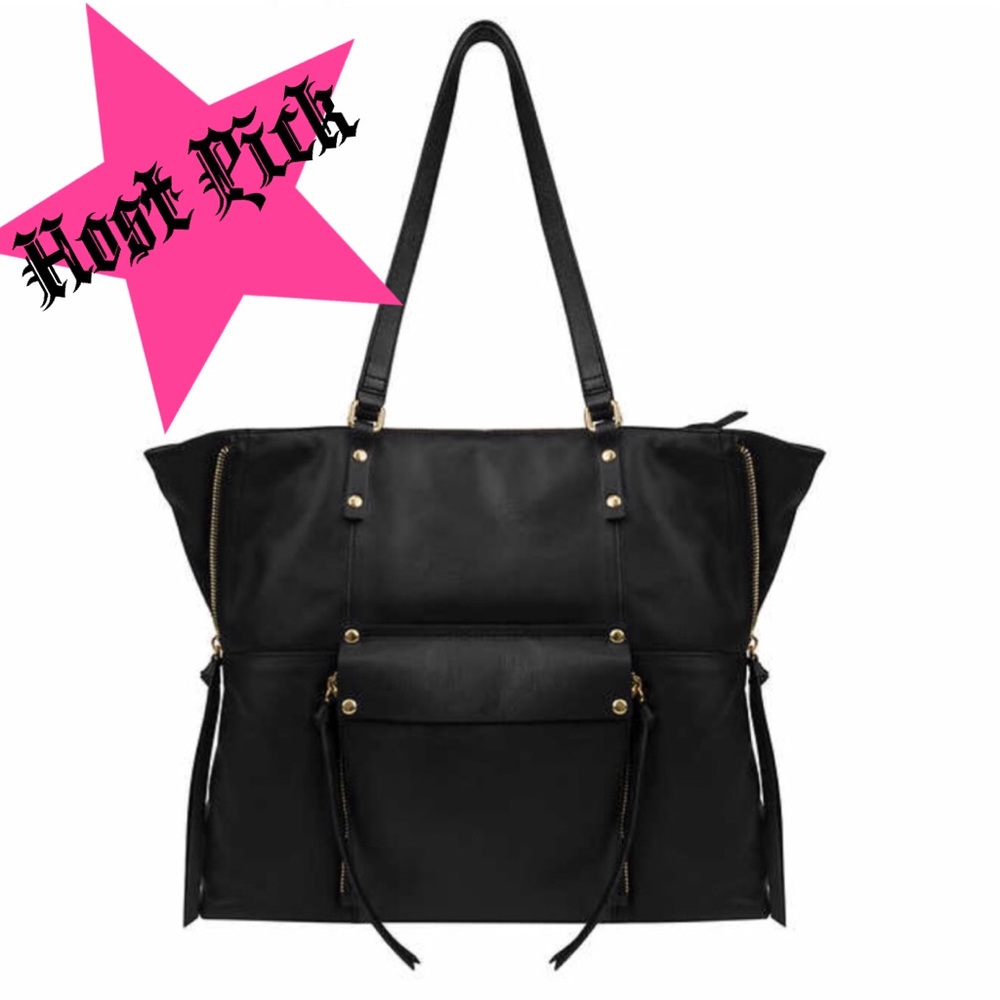 ⚡️SALE👛HP!!!👛Kooba Leather Black Everette Tote - Picture 1 of 6